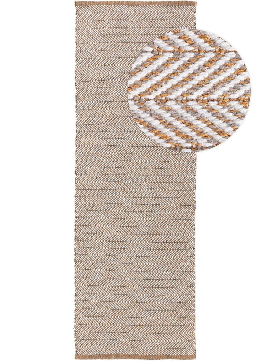 Teppich aus recyceltem Material Rio Hellbraun