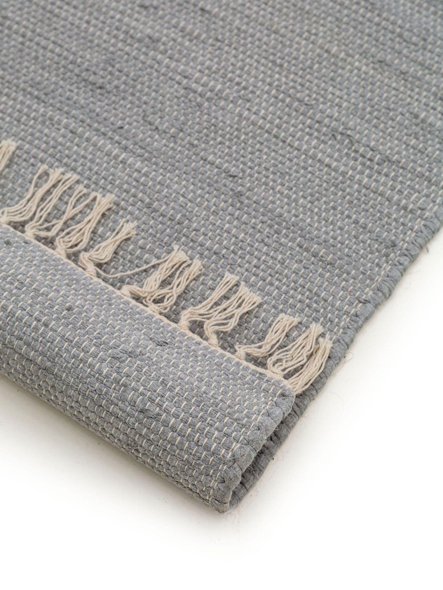 Teppich Läufer aus recyceltem Material Tom Hellgrau