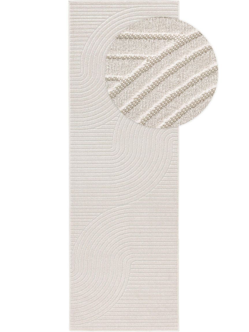 In- & Outdoor Läufer Mars 80x240 cm Creame
