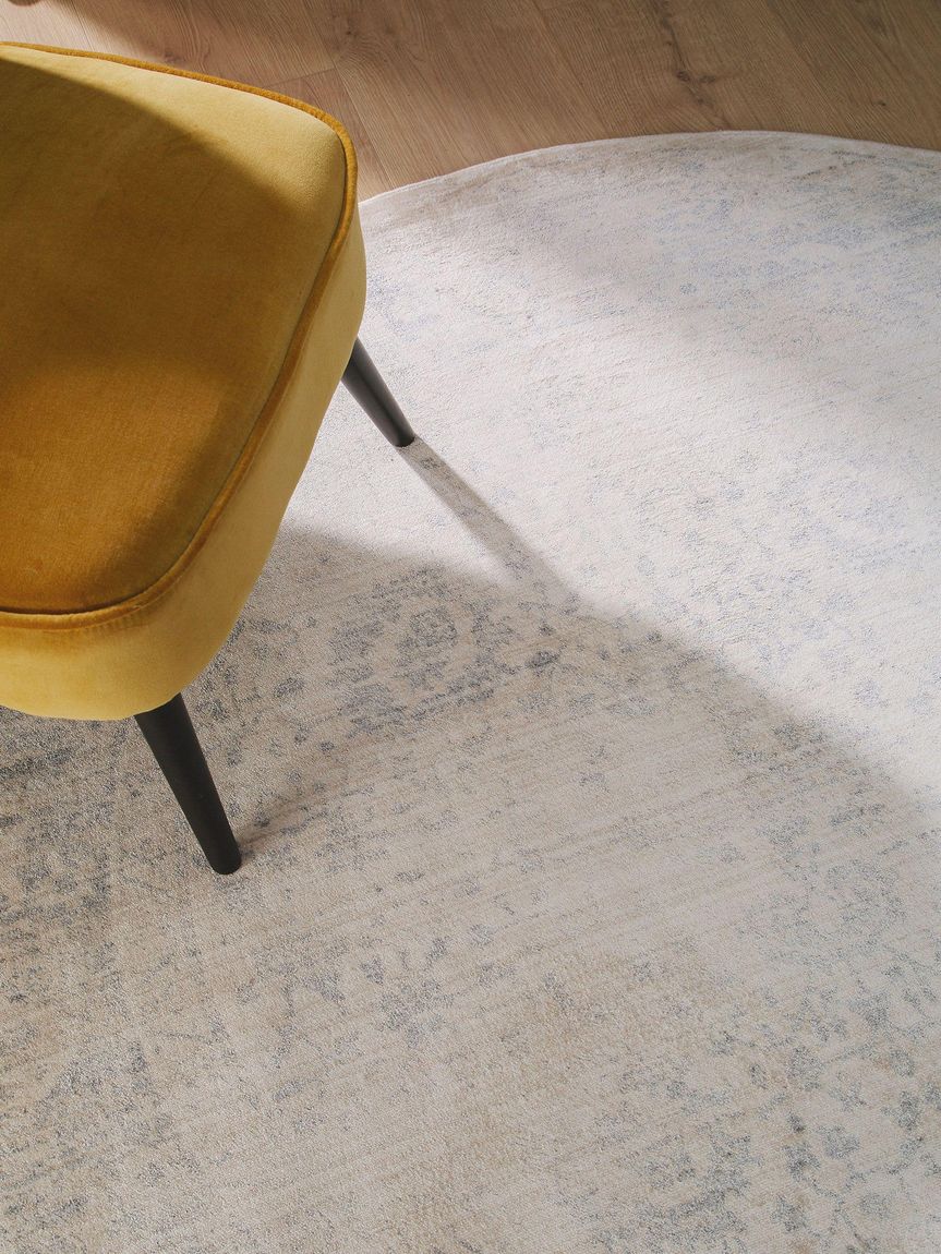 Viskoseteppich rund Haven Ø 160 cm rund Beige