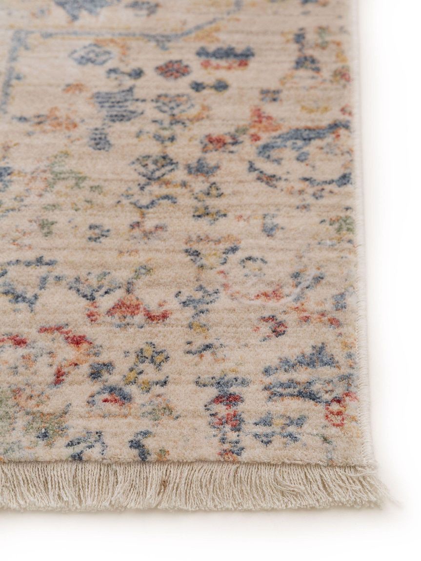 Viskoseteppich Läufer Haven 70x240 cm Bunt / Beige