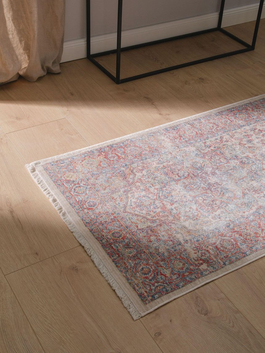 Viskoseteppich Läufer Haven 70x240 cm Bunt / Rot