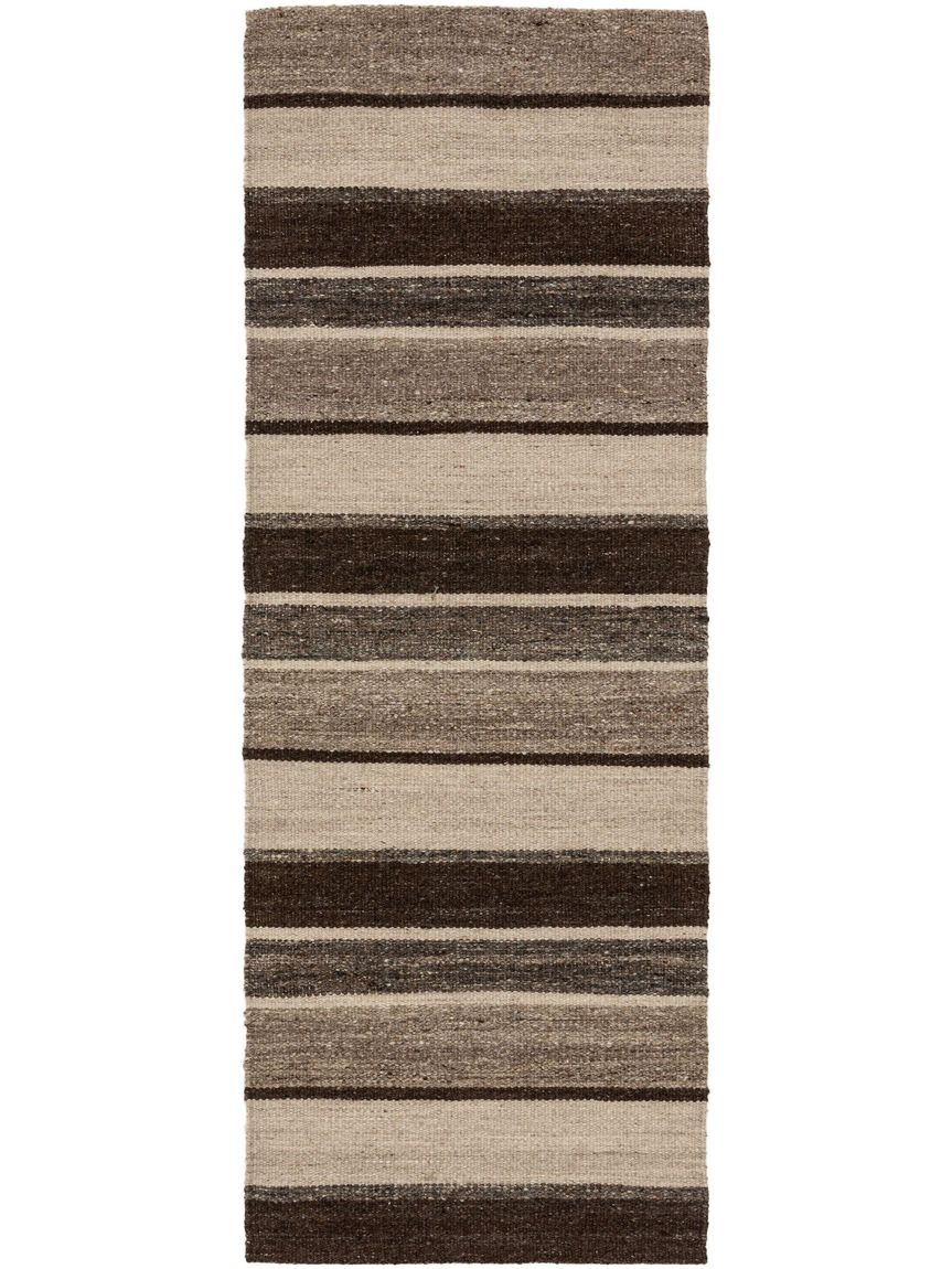Wollteppich Läufer Nazar 70x200 cm Braun