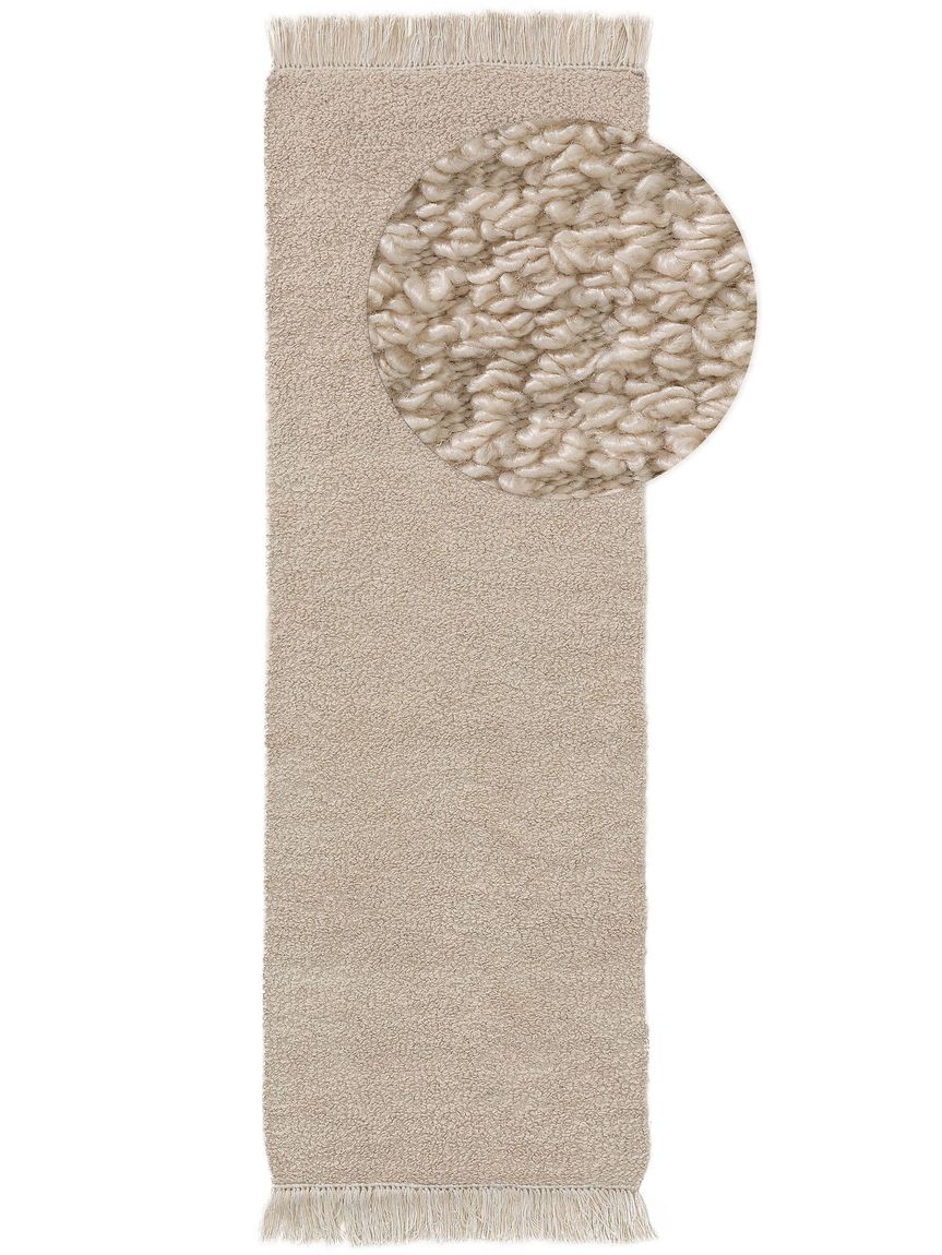 Wendeteppich / Läufer Eddy 70x200 cm Elfenbein