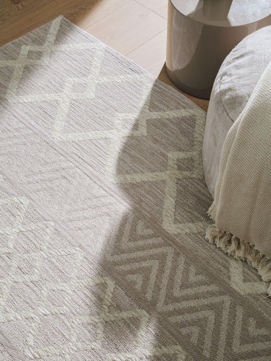 Flachgewebeteppich Henna Beige