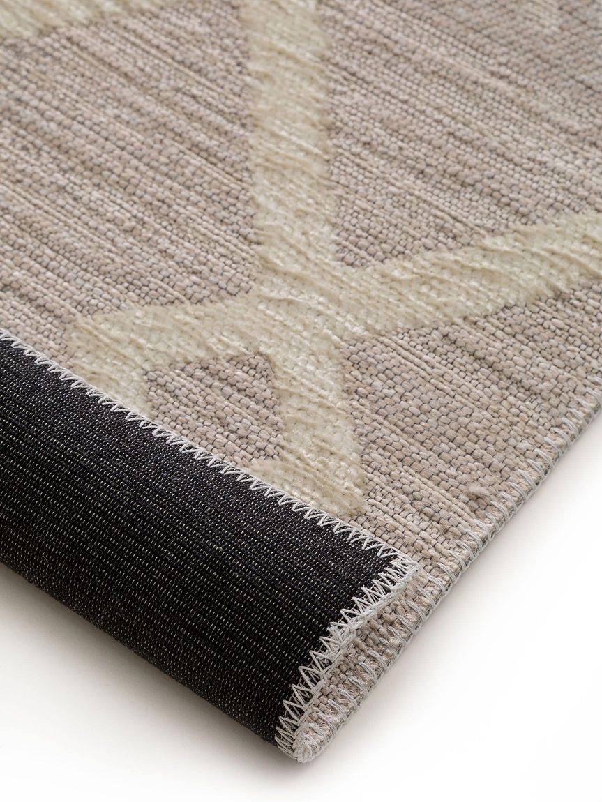 Flachgewebeteppich Läufer Henna 70x240 cm Beige