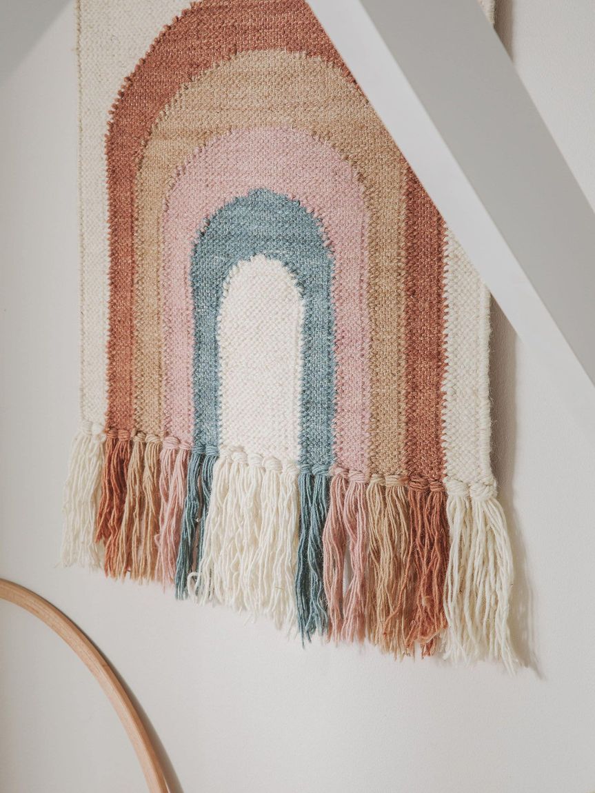 Wanddeko Rainbow 50x50 cm Bunt