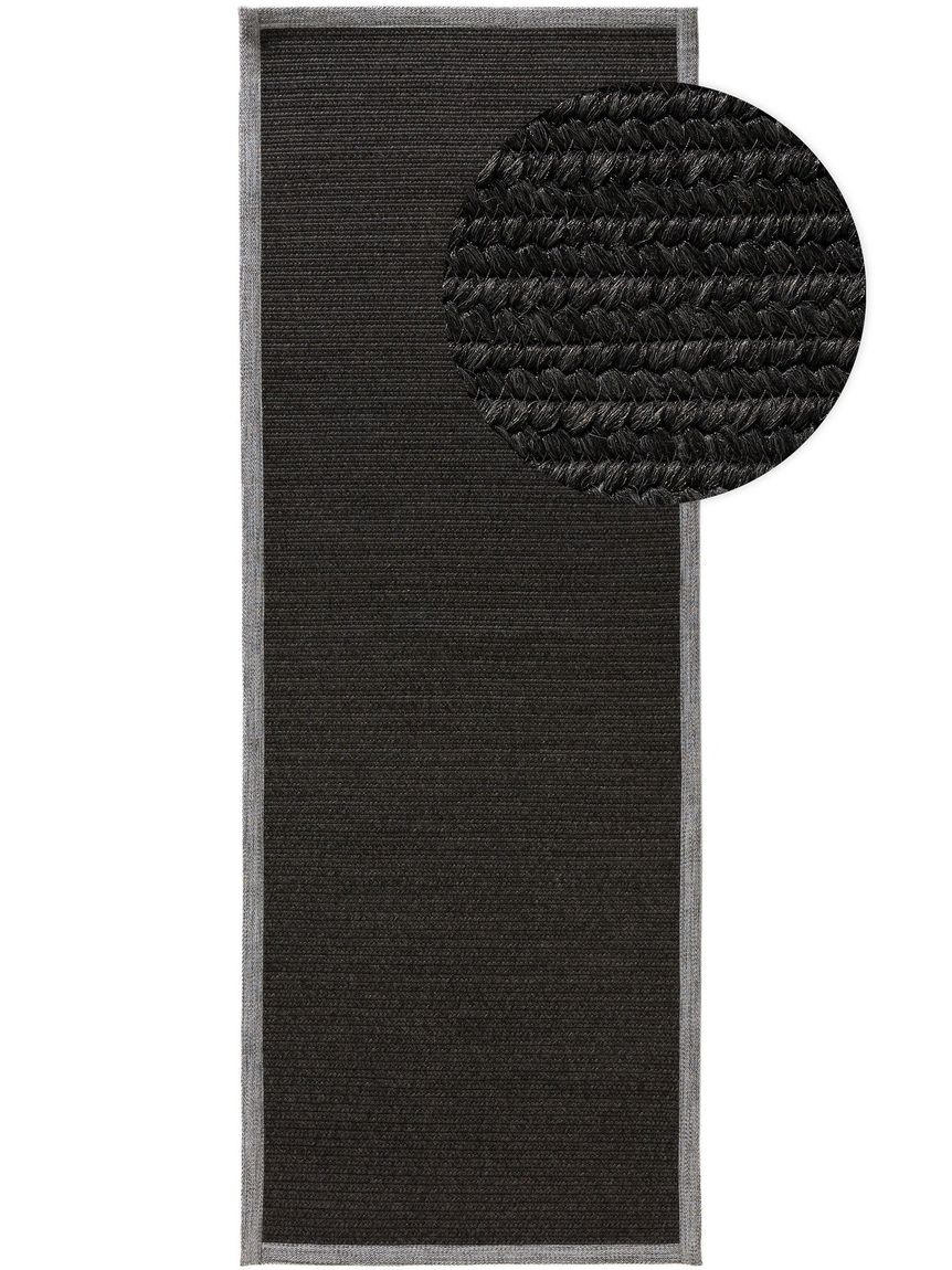 In- & Outdoor Läufer Nandi 70x200 cm Schwarz