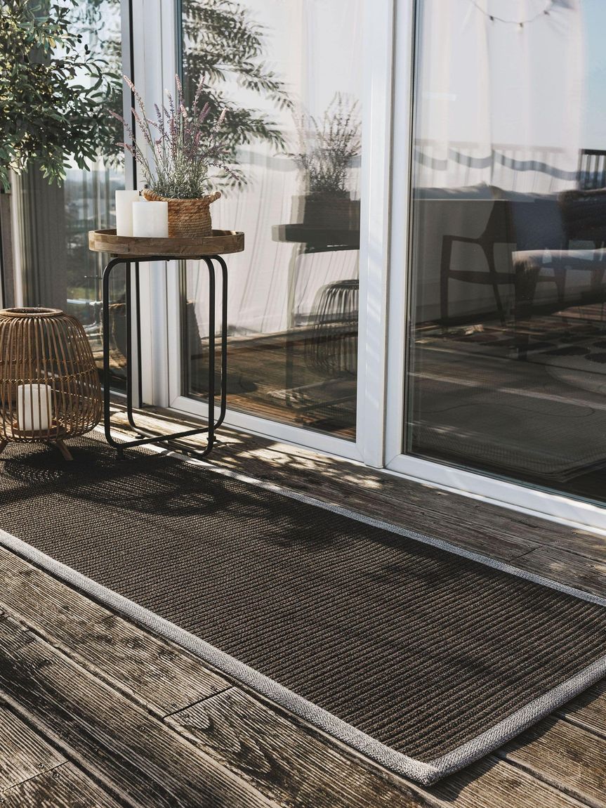 In- & Outdoor Läufer Nandi 70x200 cm Schwarz