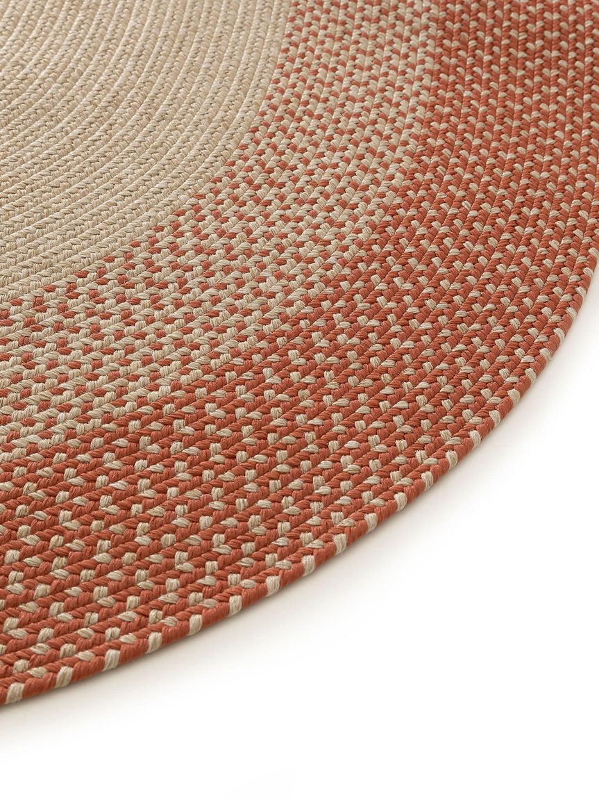 In- & Outdoor Teppich oval Nandi 140x200 cm Terrakotta