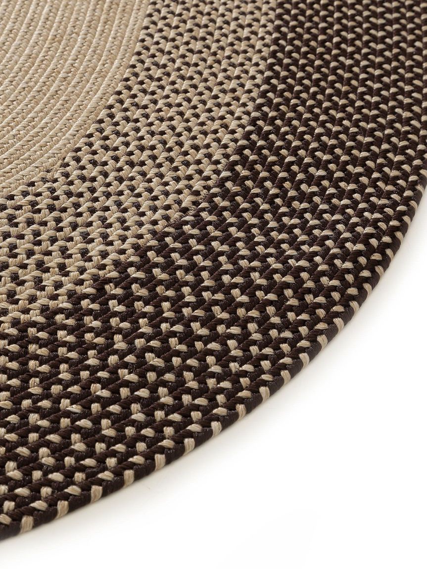 In- & Outdoor Teppich oval Nandi 140x200 cm Braun