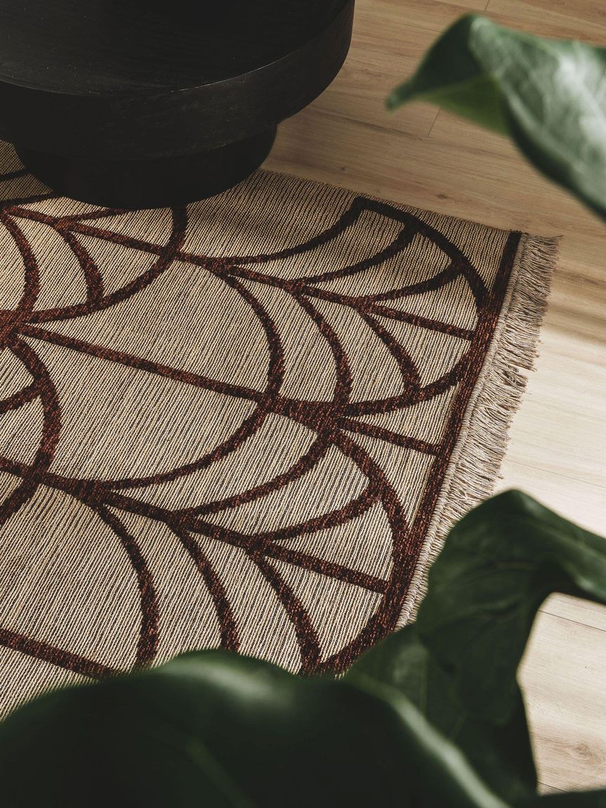 Juteteppich Bailey 250x350 cm Beige / Braun