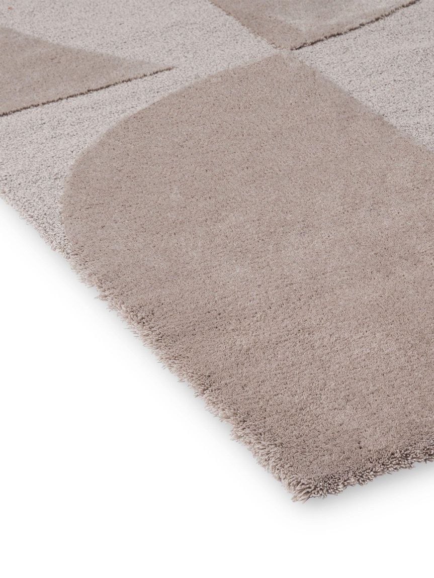 Wollteppich Twinset Mural Taupe