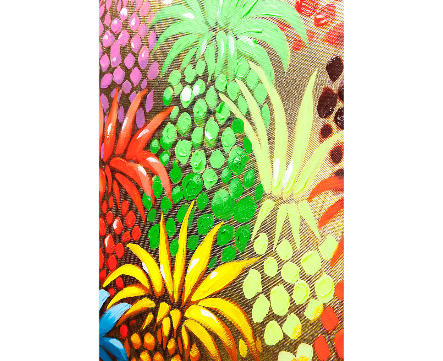 Leinwandbild Gemälde Flower Elefant 120x90 cm