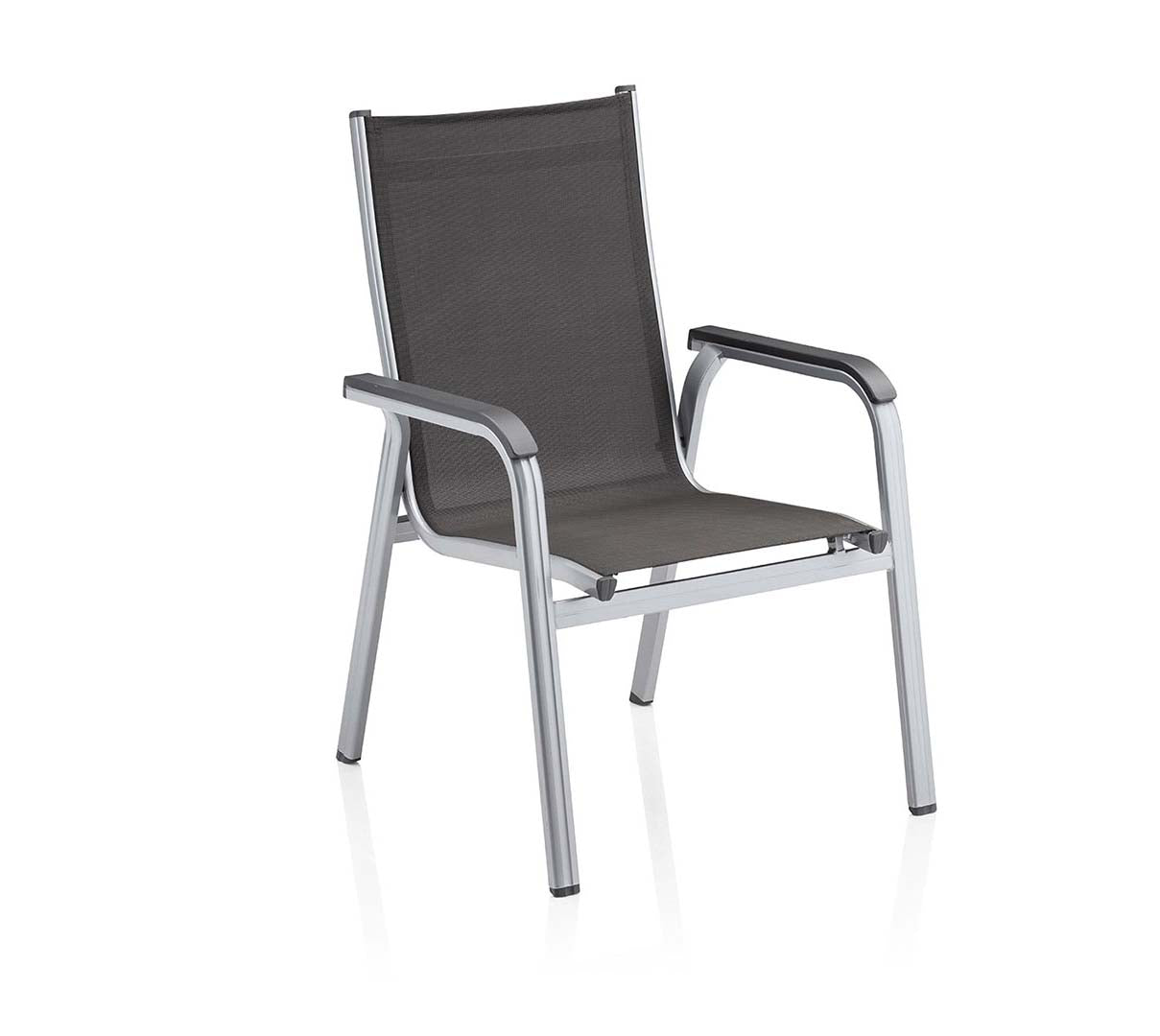 Kettler Basic Plus 6tlg. Gartenset Silber / Anthrazit