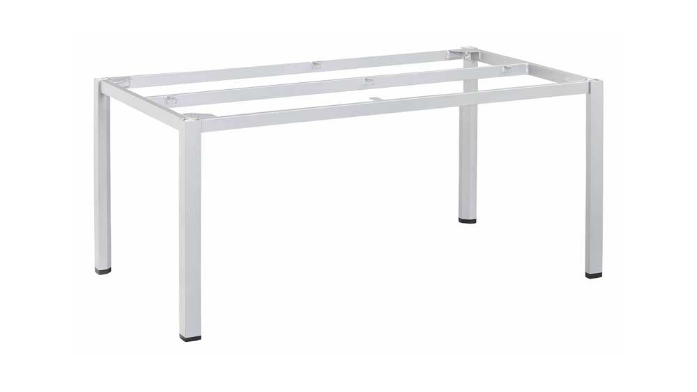 Kettler Cubic/HPL Gartentisch 160x95 cm Anthrazit / Silber