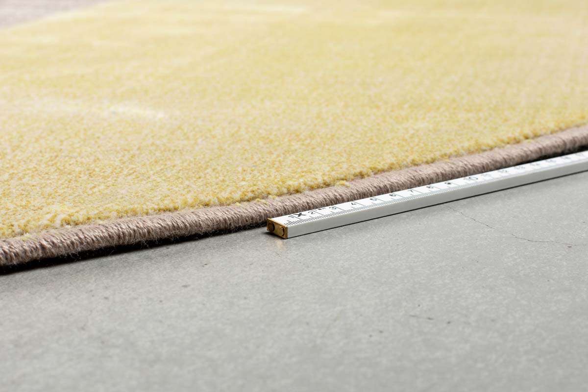 Hilton Teppich Ø240 cm Grau/Gelb