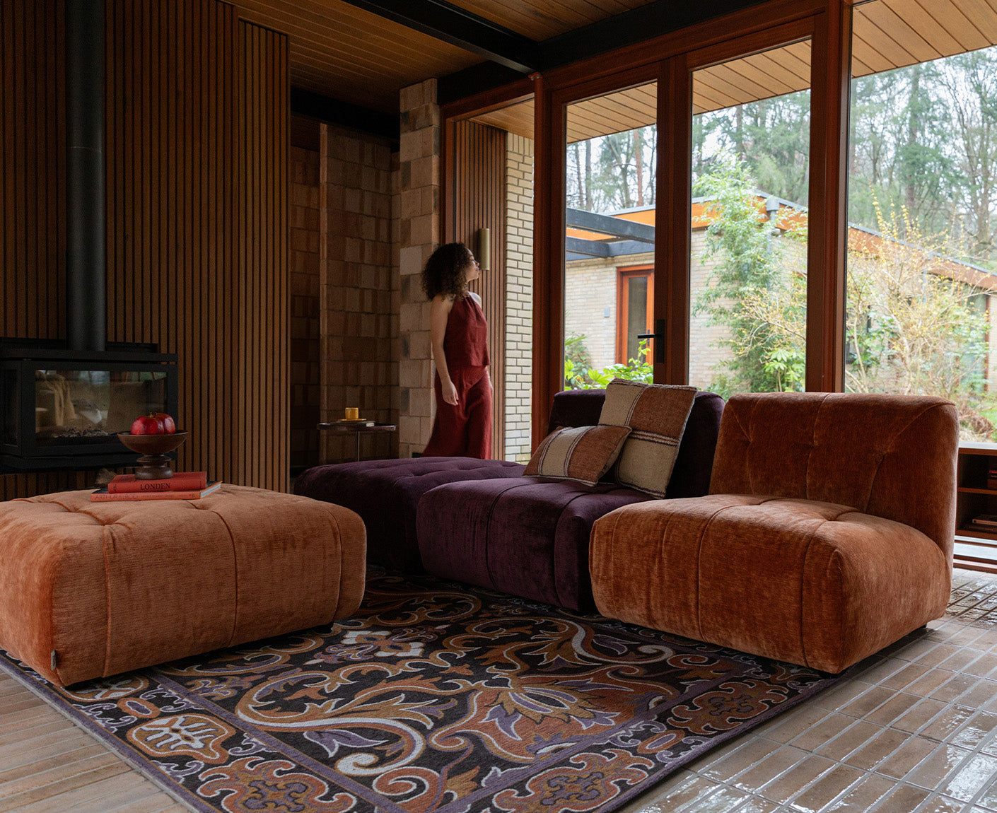 Bashmira Teppich 160x230 cm Orange