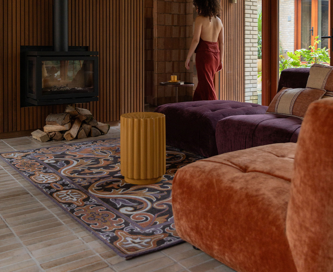 Bashmira Teppich 160x230 cm Orange