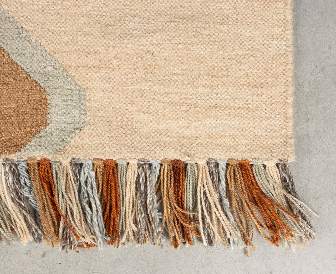 Saigon Teppich 160 x 230 cm recyceltem PET Beige / Orange