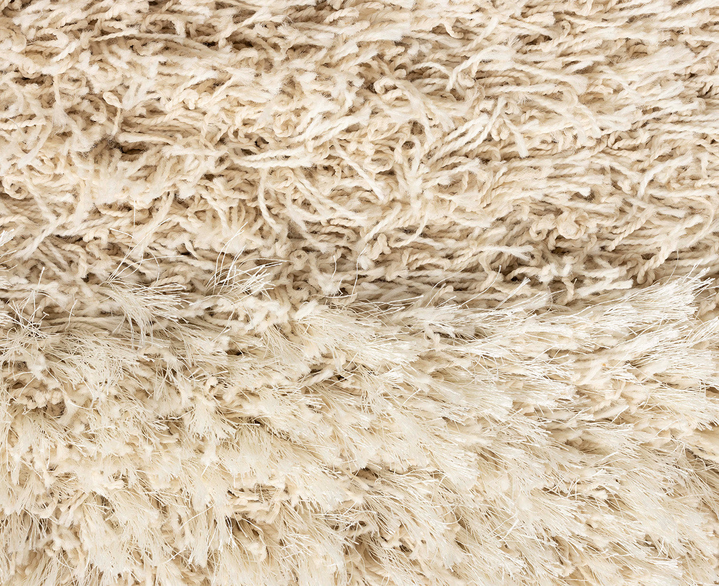 Curly Teppich 200x290 Hochfloor Beige
