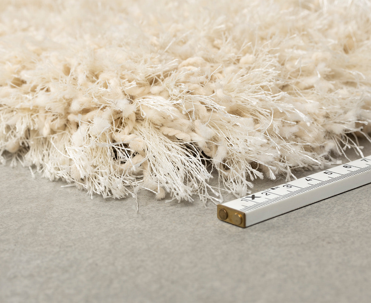 Curly Teppich 200x290 Hochfloor Beige