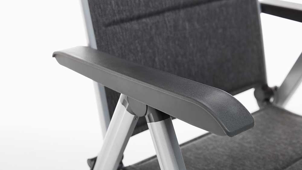 Kettler Basic Plus Padded Multipositionssessel Silber / Anthrazit