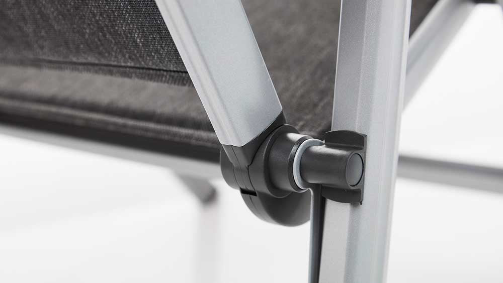 Kettler Basic Plus Padded Multipositionssessel Silber / Anthrazit