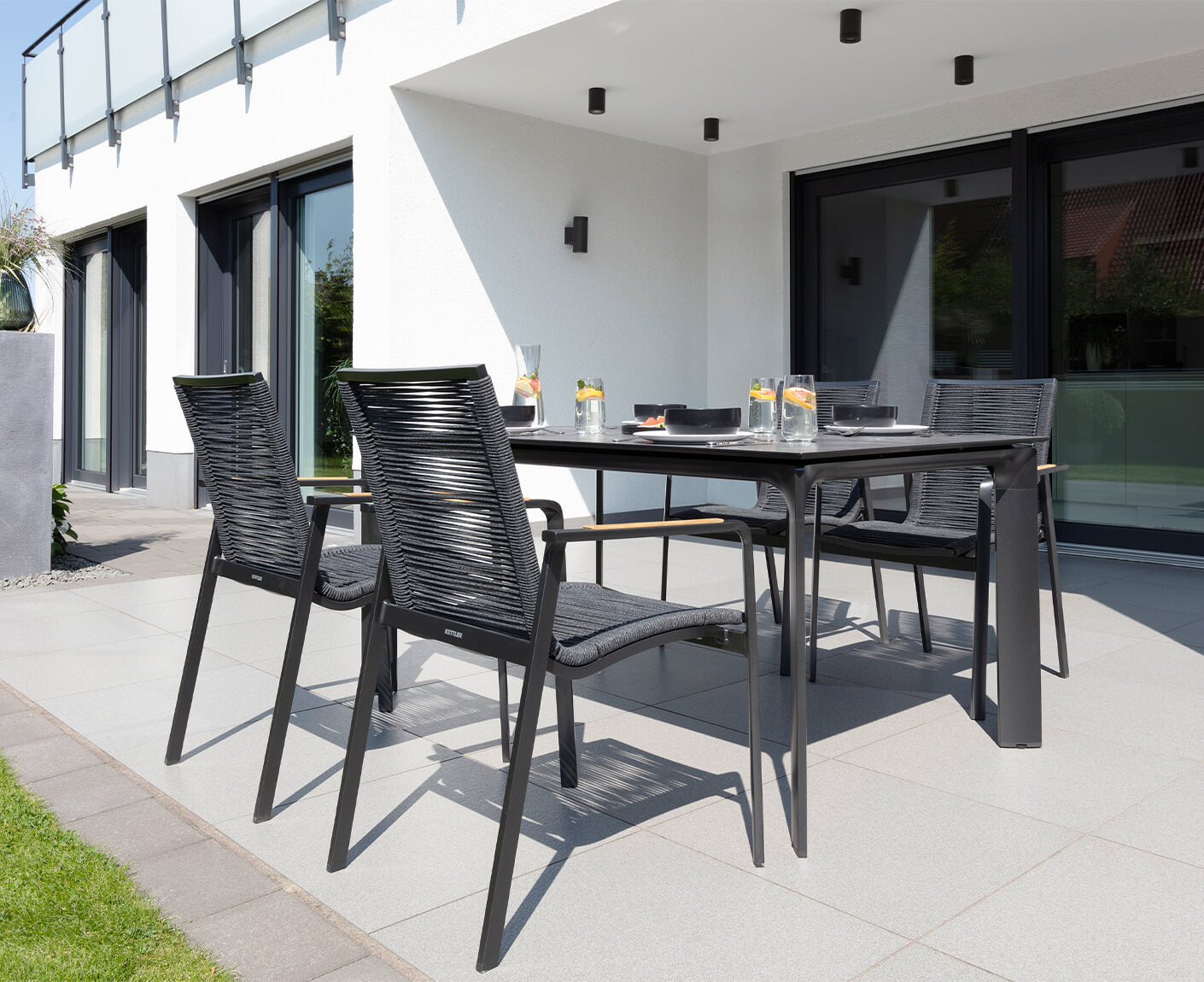 Kettler Diamond Gartenmöbel-Set 5-teilig Grau / Anthrazit