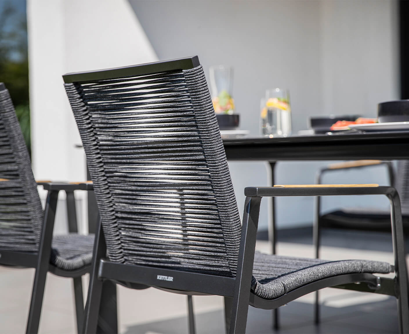 Kettler Diamond Gartenmöbel-Set 5-teilig Grau / Anthrazit