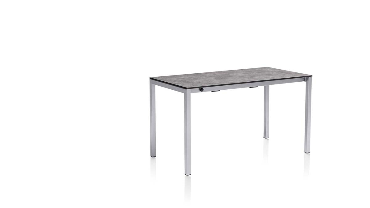 Kettler Cubic HPL Gartentisch, ausziehbar, Größe wählbar Silber / Anthrazit