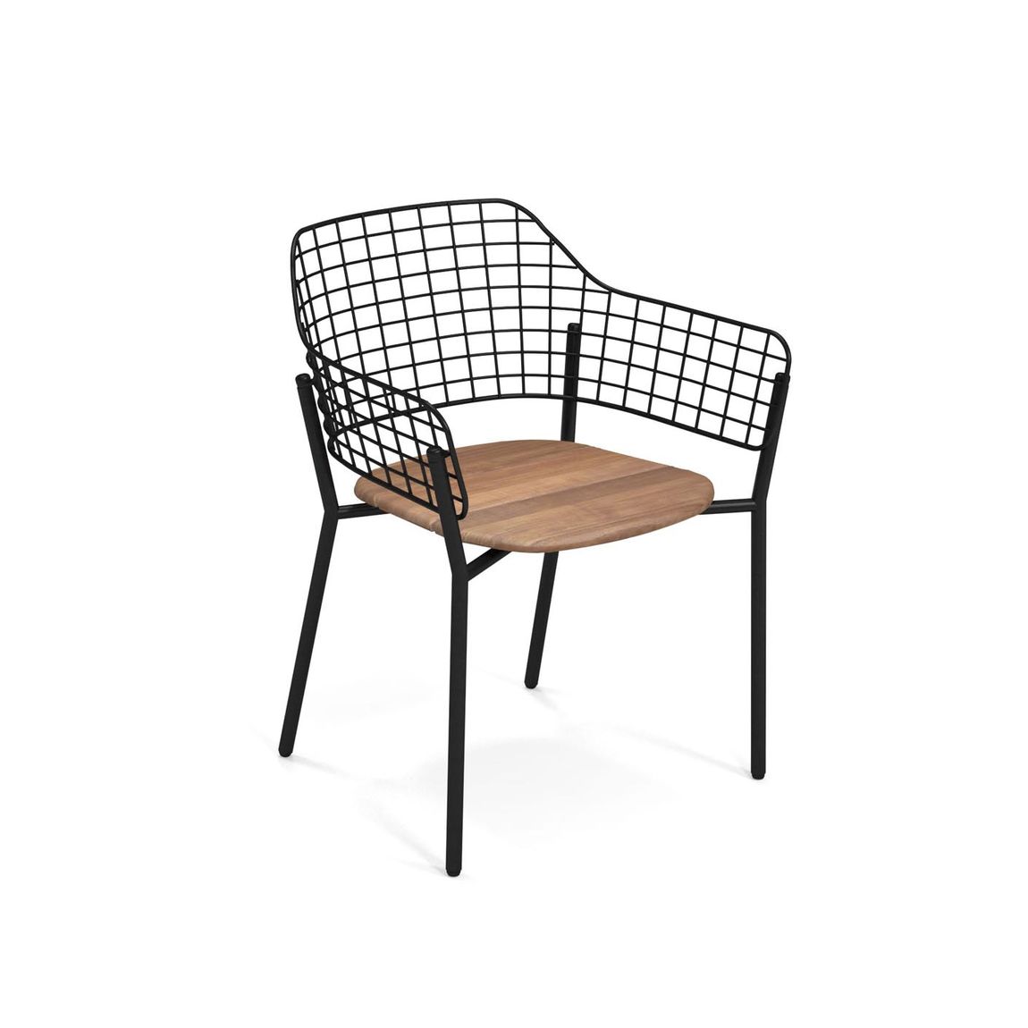 Emu Lyze 2er Set Gartenstühle mit Armlehnen, Teakholz