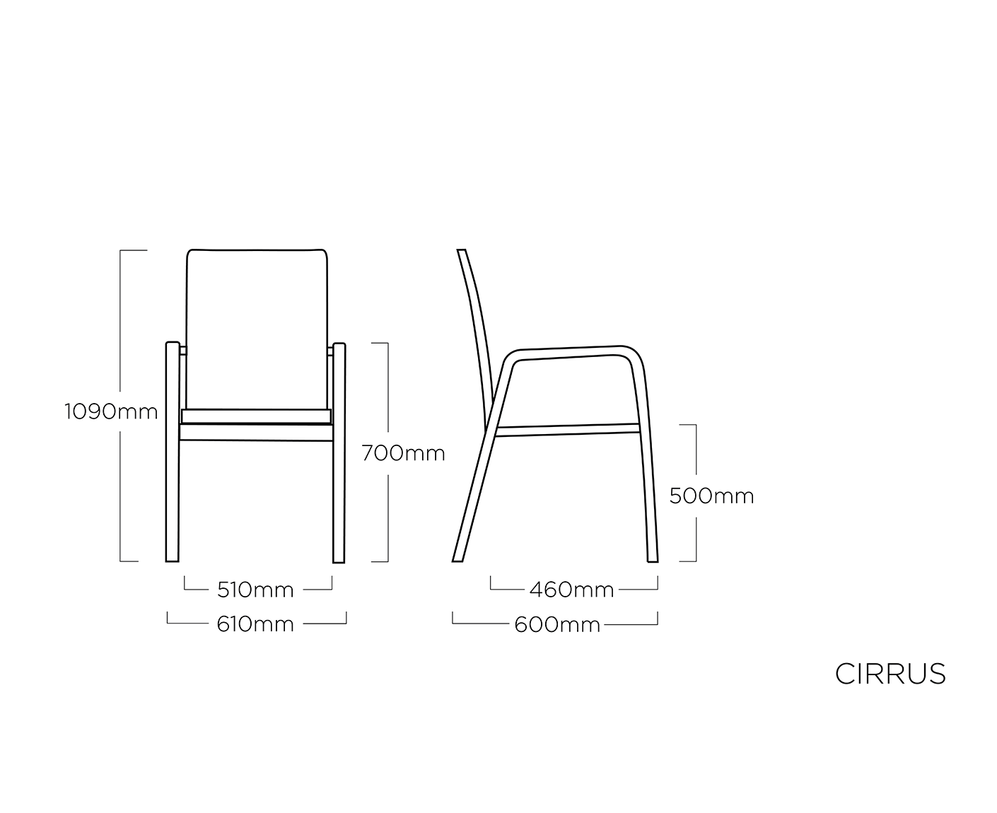 Kettler Cirrus Silver-Line Stapelsessel