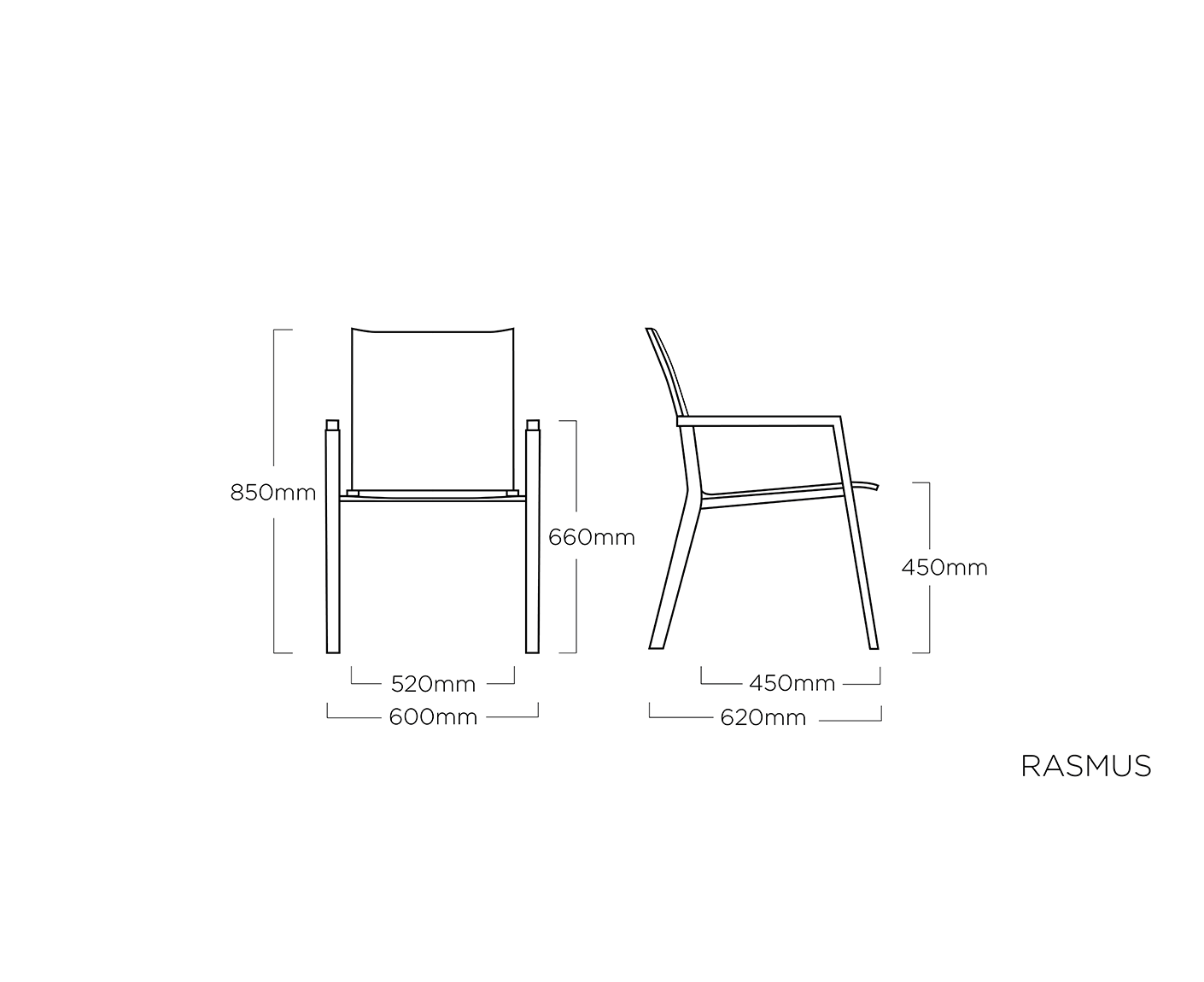 Kettler Rasmus Gartenmöbelset 5-teilig Silber / Grau