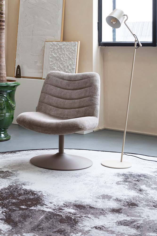 Moon Outdoorteppich, rund, verschiedene Größen, Steingrau