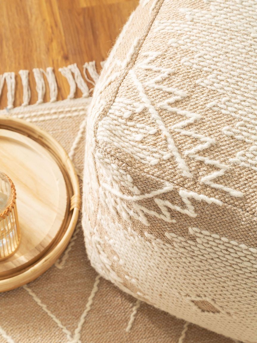 Pouf Sydney 45x45x45 cm Beige