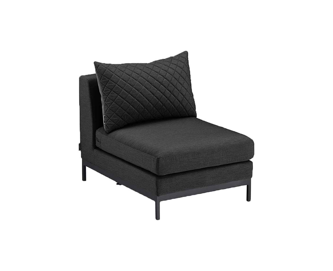 Kettler Ego Modular Gartenlounge 4-Sitzer Anthrazit / Sunbrella