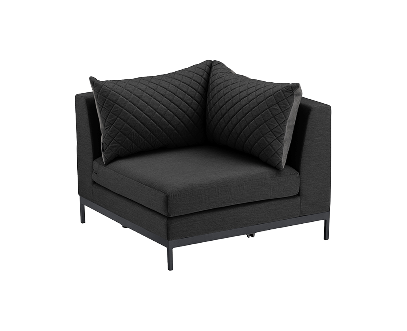 Kettler Ego Modular Gartenlounge inkl. Tisch Anthrazit / Sunbrella