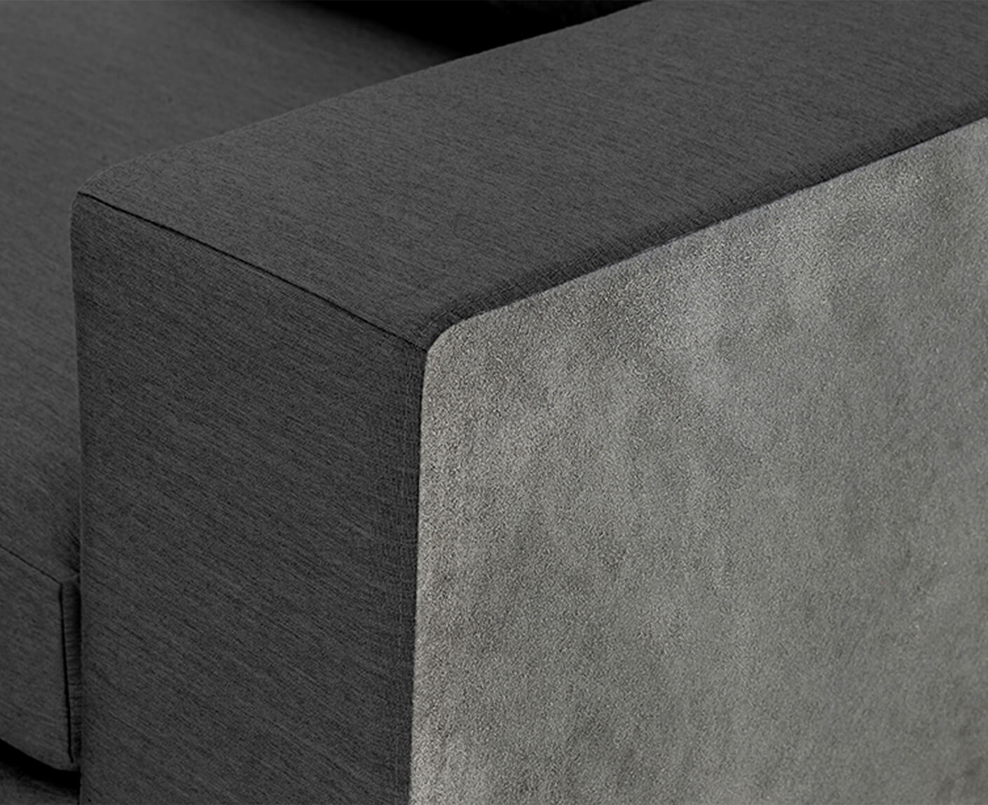 Kettler Ego Modular Endteil Links Anthrazit / Sunbrella