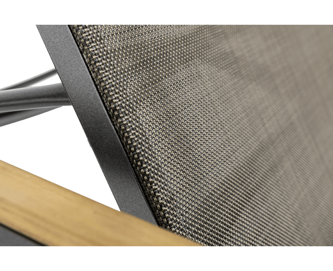 Kettler Ocean Skid Sonnenliege Anthrazit-Teak / Bronze