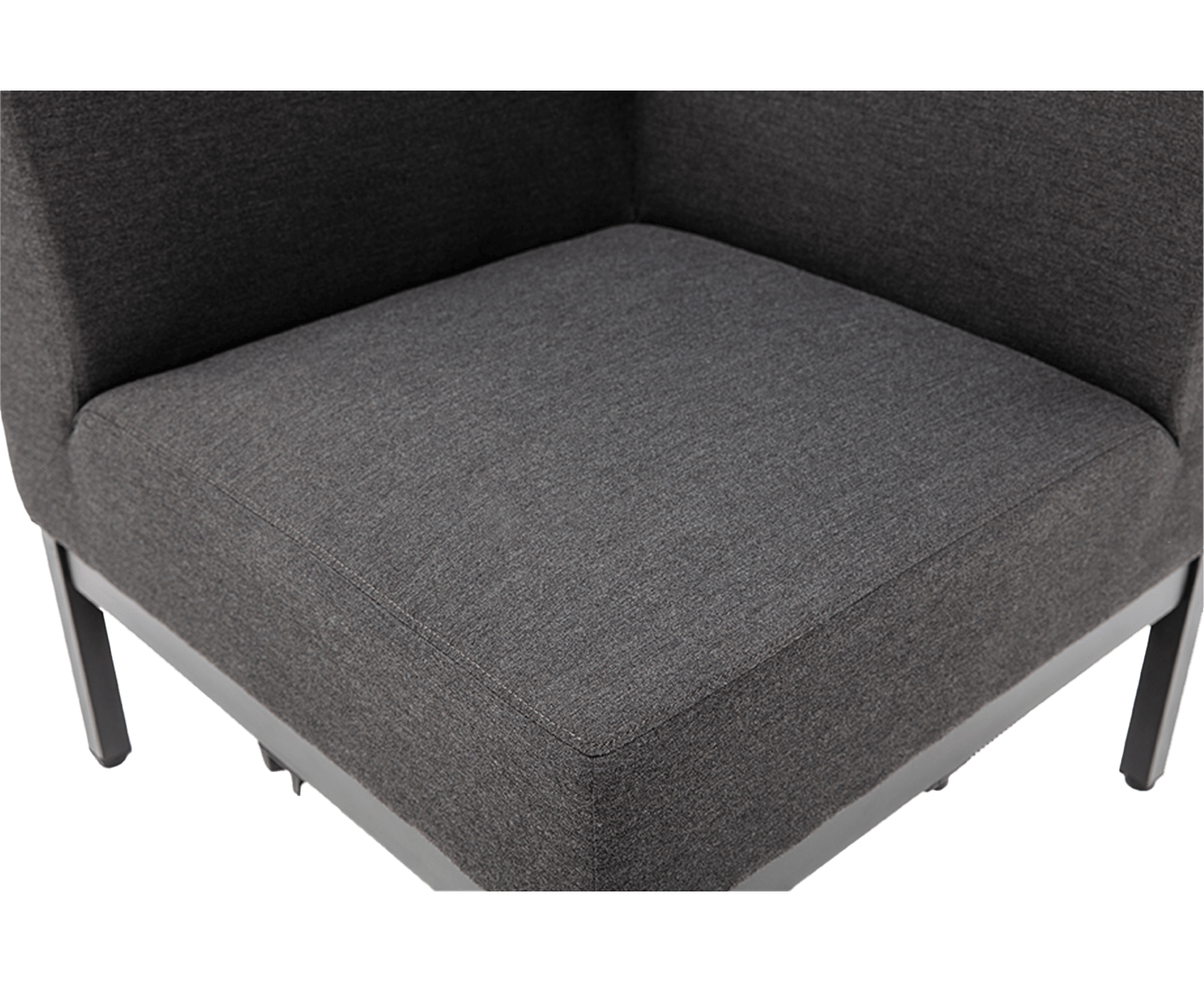 Kettler Pure Lounge Eckteil Anthrazit / Sunbrella