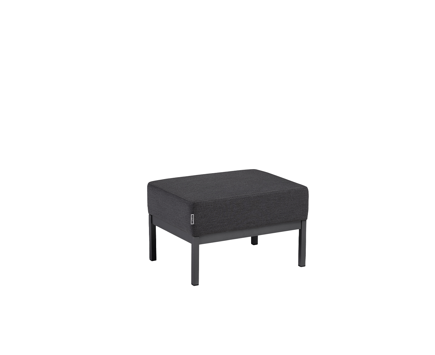 Kettler Pure City-Line Lounge Hocker Anthrazit / Sunbrella