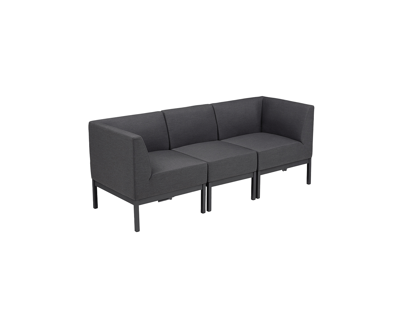 Kettler Pure City-Line Lounge Eckteil Anthrazit / Sunbrella