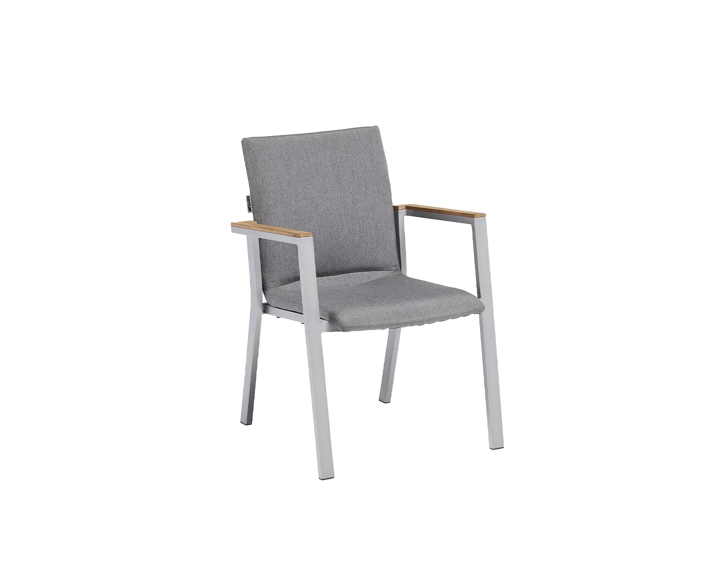 Kettler Rasmus Gartenmöbelset 5-teilig Silber / Grau / Teak 160x95 cm