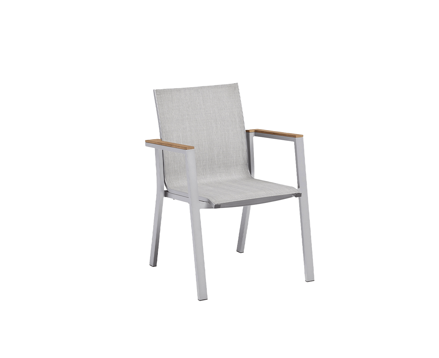 Kettler Rasmus Gartenmöbelset 5-teilig Silber / Grau / Teak 160x95 cm