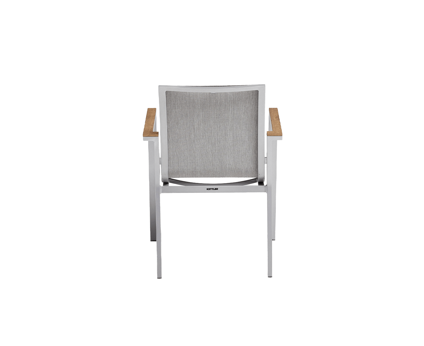 Kettler Rasmus Gartenmöbelset 5-teilig Silber / Grau / Teak 160x95 cm