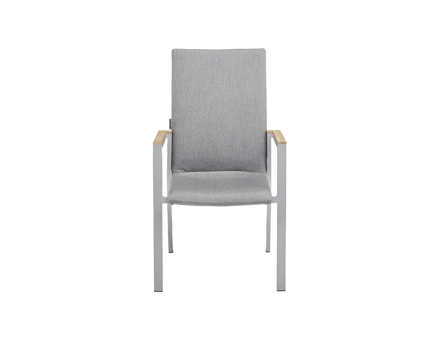 Kettler Rasmus Gartenmöbelset mit Hochlehnsessel Silber / Grau / Teak 160x95 cm