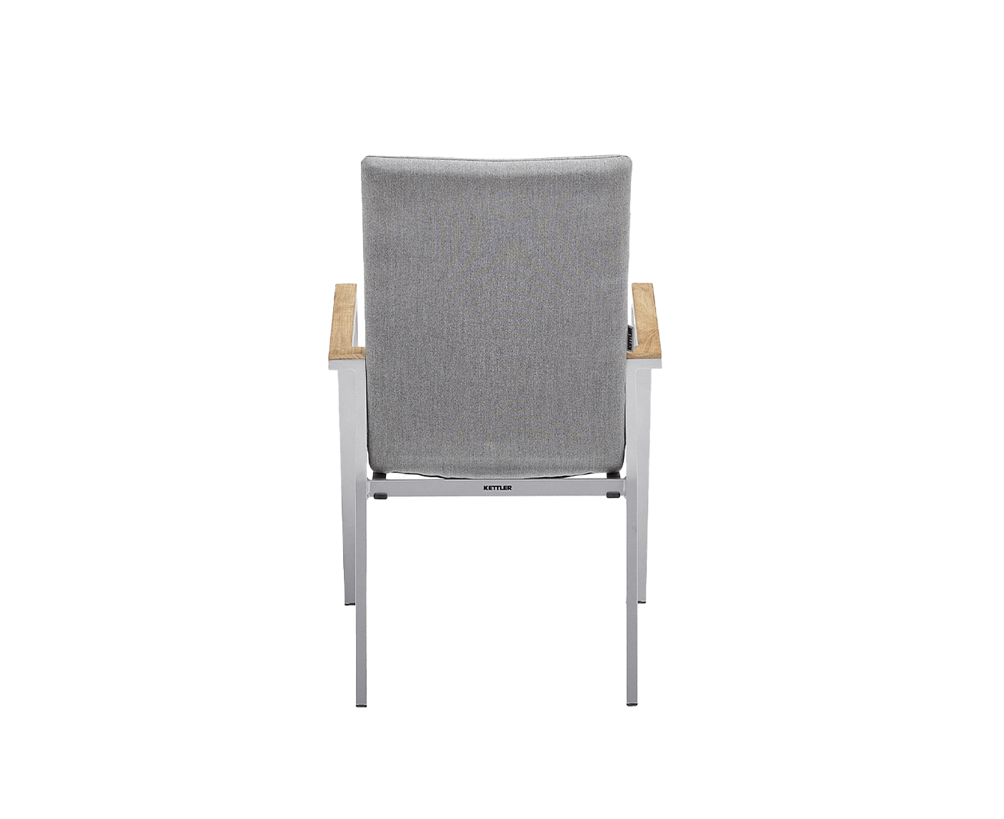 Kettler Rasmus Gartenmöbelset mit Hochlehnsessel Silber / Grau / Teak 160x95 cm