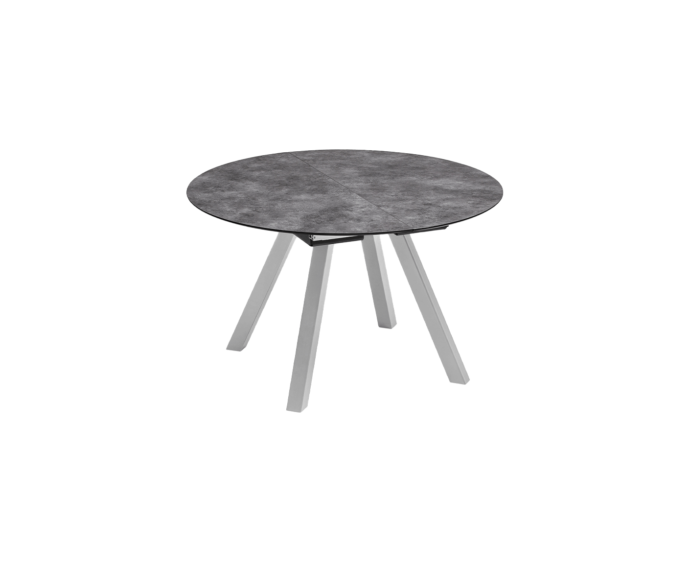 Kettler Garten Ausziehtisch Rund / Oval HPL 120/170 x 120 cm