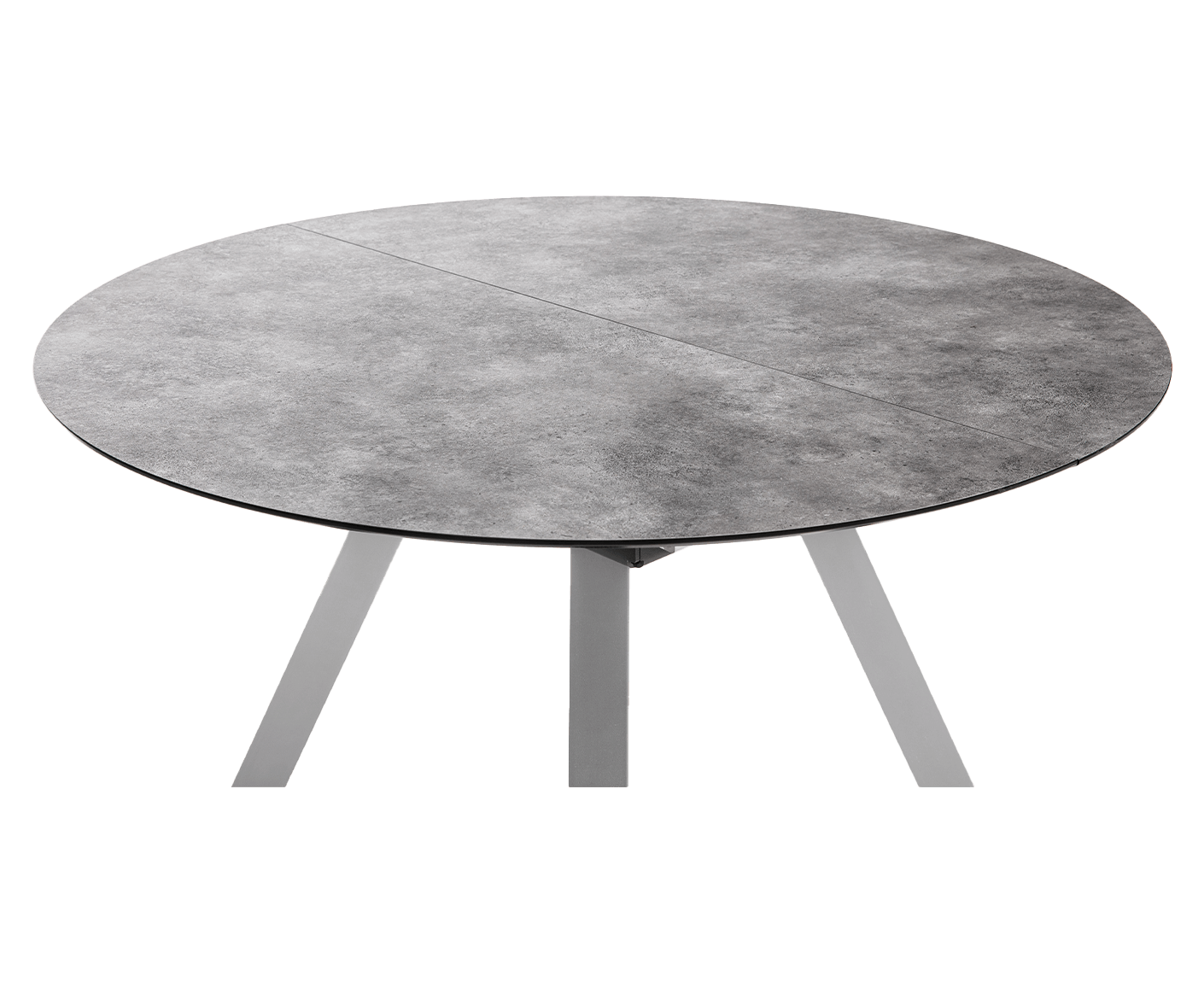 Kettler Garten Ausziehtisch Rund / Oval HPL 120/170 x 120 cm